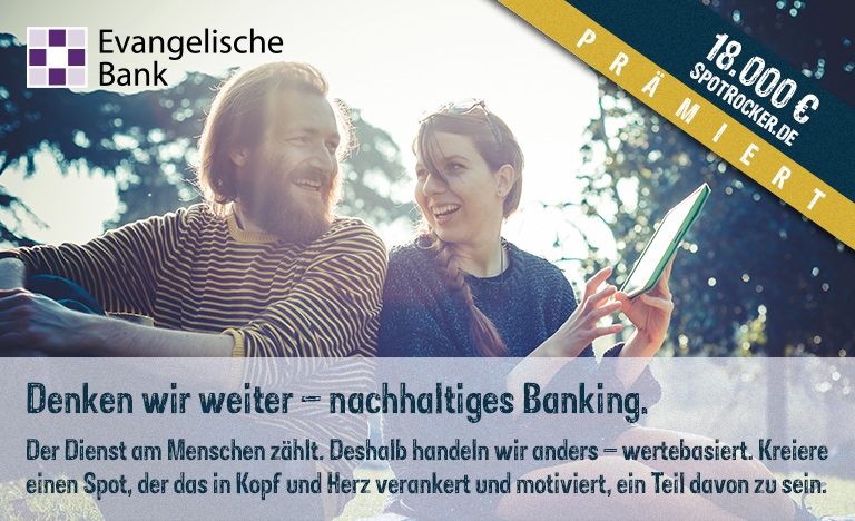 Evangelische Bank Kampagne prämiert!