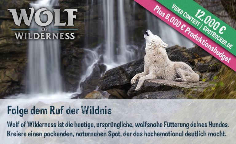 Wolf of Wilderness / SPOTROCKER: Packender 18.000 € Video Contest