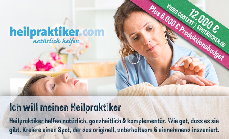 Heilpraktiker.com / SPOTROCKER: Großer, spannender 18.000 € Video Contest