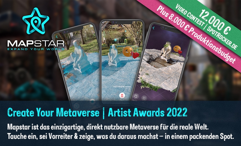 MAPSTAR / SPOTROCKER: Außergewöhnlicher 20.000 € Contest für 3D Artists & Video Creator